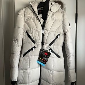 Pajar Light Grey Jacket with Fur Hood